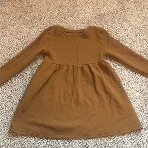 Brown Long Sleeve Dress